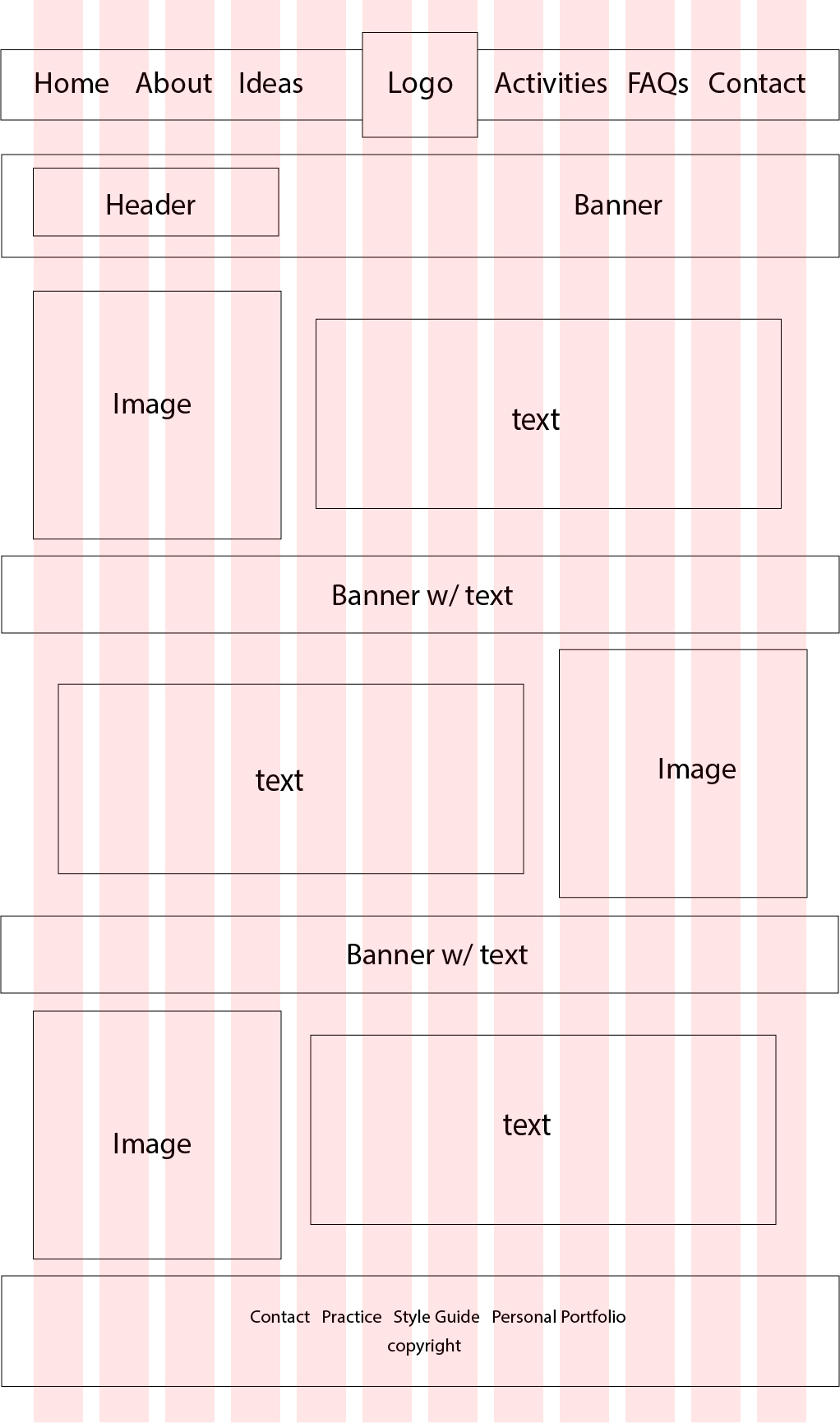 Self Care R Us Wireframe 2 image